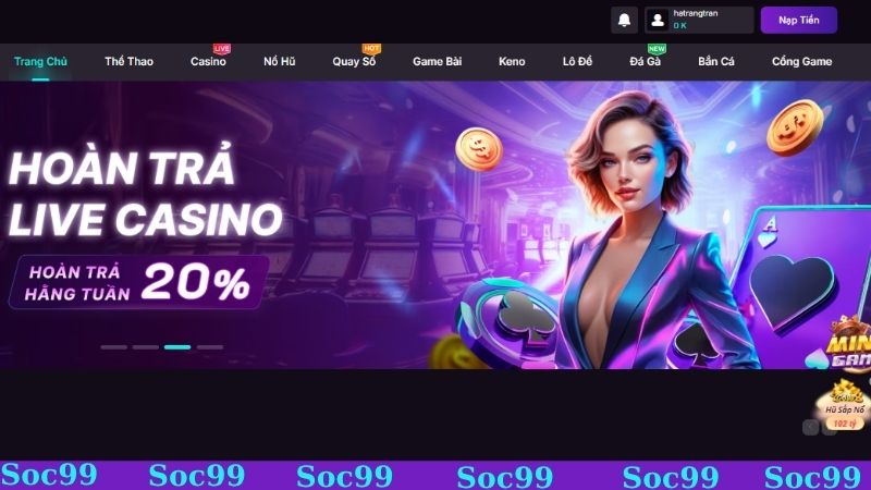 Ưu đãi hot nhất chỉ có trên nhà cái Soc99
